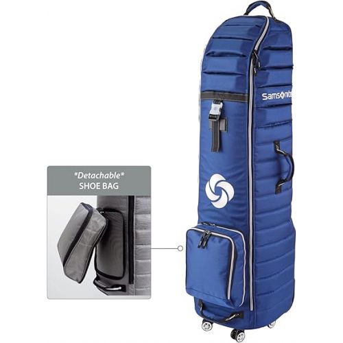 쌤소나이트 Samsonite Quilted Golf Travel Cover with Spinner Wheels and Detachable Shoe Bag