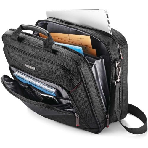 쌤소나이트 Samsonite Xenon 3.0 Two Gusset Brief-Checkpoint Friendly Laptop Bag, Black, One Size