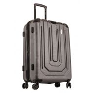 Samsonite TravelCross Toulon Expandable Lightweight Hardshell Spinner Luggage (Dark Gray, 28)