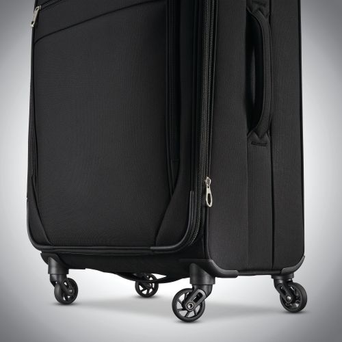 쌤소나이트 Samsonite Advena Expandable Softside Checked Luggage with Spinner Wheels, 29 Inch, Black