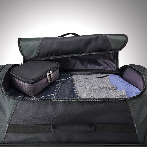 쌤소나이트 Samsonite Andante 2 Boxed Drop Bottom Wheeled Duffel 32, Moss Green/Black