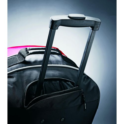 쌤소나이트 Samsonite Luggage Andante Wheeled Duffel, Black/Red, 22 Inch