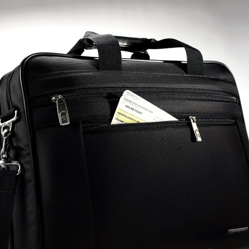 쌤소나이트 Samsonite Classic Two Gusset 17 Toploader, Black