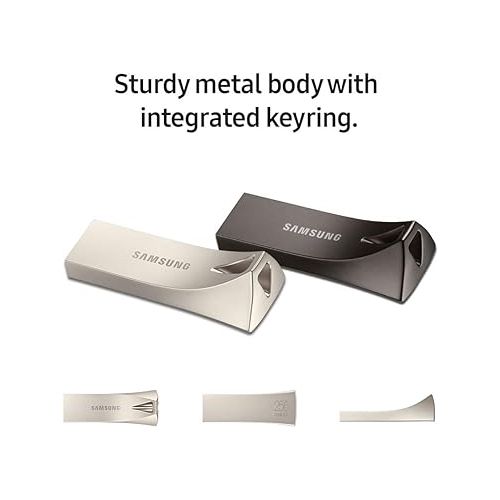 삼성 SAMSUNG BAR Plus 256GB - 400MB/s USB 3.1 Flash Drive Titan Gray (MUF-256BE4/AM)