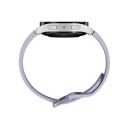삼성 SAMSUNG Galaxy Watch 5 40mm Bluetooth Smartwatch w/Body, Health, Fitness and Sleep Tracker, Sapphire Crystal Glass, Enhanced GPS Tracking, US Version, Silver Bezel w/Purple Band (Renewed)