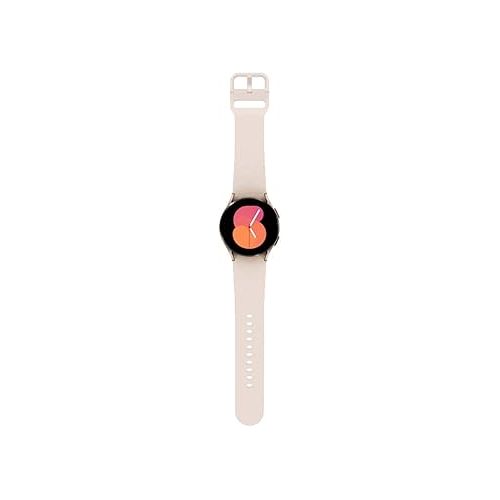 삼성 SAMSUNG Galaxy Watch 5 40mm Bluetooth Smartwatch w/Body, Health, Fitness and Sleep Tracker, Sapphire Crystal Glass, Enhanced GPS Tracking, US Version, Pink Gold Bezel w/Pink Band (Renewed)