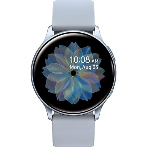 삼성 Samsung Galaxy Watch Active 2 (40mm, GPS, Bluetooth) Smart Watch with Advanced Health Monitoring, Fitness Tracking, and Long Lasting Battery, Silver, SM-R830NZSCXAR (Renewed)