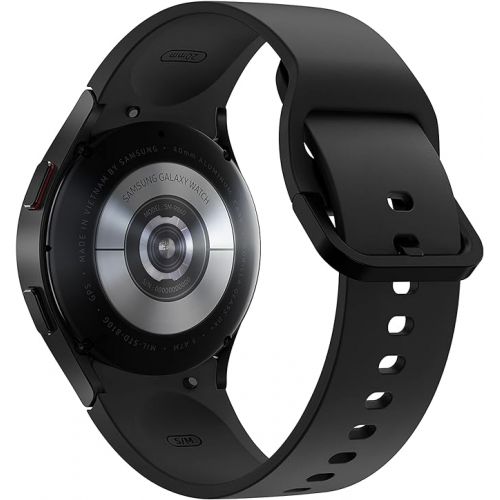삼성 SAMSUNG Galaxy Watch 4 40mm Smartwatch with ECG Monitor Tracker for Health, Fitness, Running, Sleep Cycles, GPS Fall Detection, Bluetooth, US Version, SM-R860NZKAXAA, Black