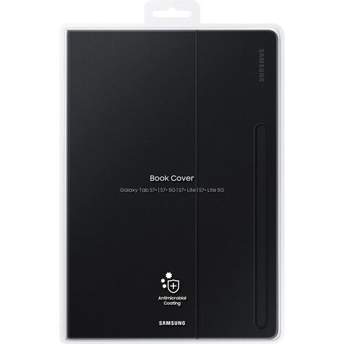 삼성 Samsung Book Cover for Galaxy Tab S7+, S7 FE, and S8+ (Black)