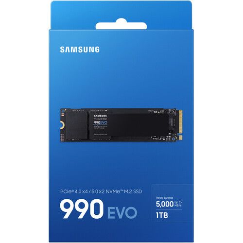 삼성 Samsung 1TB 990 EVO PCIe 4.0 x4 / 5.0 x2 M.2 Internal SSD