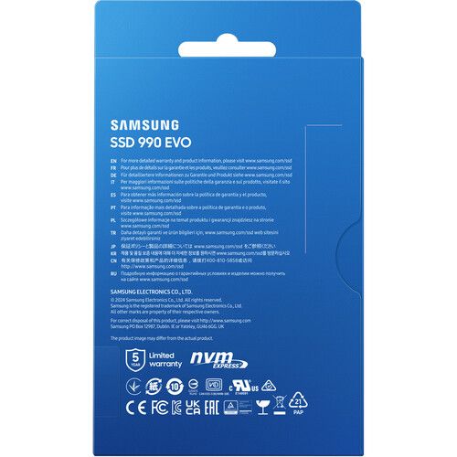 삼성 Samsung 1TB 990 EVO PCIe 4.0 x4 / 5.0 x2 M.2 Internal SSD