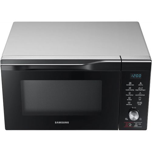 삼성 Samsung MC32K7055Ct/Ec Mikrowellenherd mit Grill, 32L, Innenraum Keramik, HotBlast-Technologie und Ofenfunktion bis 200°C, 2100W, Schwarz und Grau