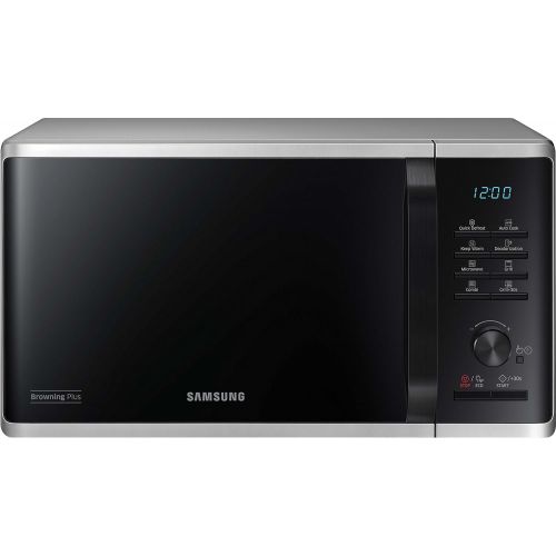 삼성 Samsung MG23K3515AS/EG Mikrowelle mit Grill / 800 W / 23 L Garraum / 48,9 cm Breite / Quick Defrost / 27 Automatikprogramme / silber