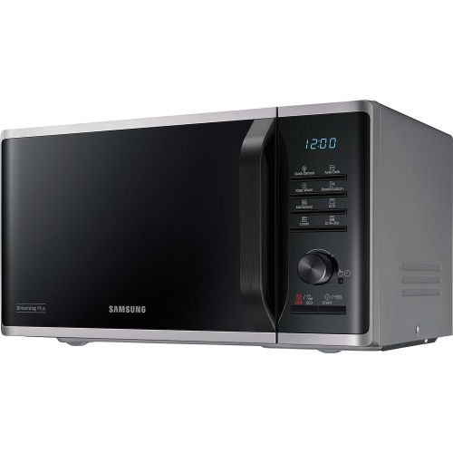 삼성 Samsung MG23K3515AS/EG Mikrowelle mit Grill / 800 W / 23 L Garraum / 48,9 cm Breite / Quick Defrost / 27 Automatikprogramme / silber