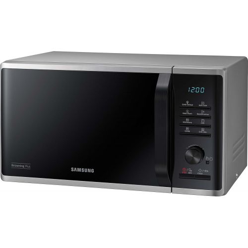 삼성 Samsung MG23K3515AS/EG Mikrowelle mit Grill / 800 W / 23 L Garraum / 48,9 cm Breite / Quick Defrost / 27 Automatikprogramme / silber