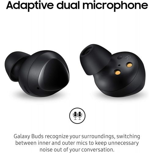 삼성 [아마존베스트]Samsung Galaxy Buds, Bluetooth True Wireless Earbuds (Wireless Charging Case Included), Black - US Version with Warranty