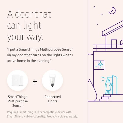 삼성 [아마존베스트]Samsung SmartThings F-MN US-2 Home Monitoring Kit, White