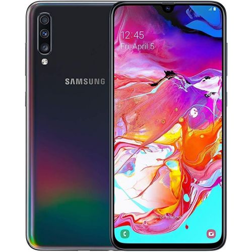 삼성 [아마존베스트]Samsung Galaxy A70 128GB/6GB SM-A705MN/DS 6.7 HD+ Infinity-U 4G/LTE Factory Unlocked Smartphone (International Version, No Warranty) (Black)