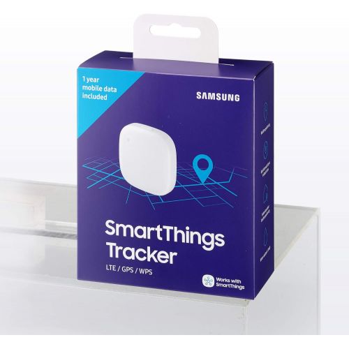 삼성 [아마존베스트]Samsung SmartThings Tracker [SM-V110AZWAATT] Live GPS-Enabled Tracking via Nationwide LTE-M Networks | Use for Kids, Cars, Keys, Pets Wallets, Luggage, and More - Small, White