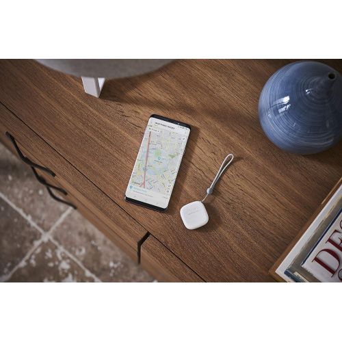 삼성 [아마존베스트]Samsung SmartThings Tracker [SM-V110AZWAATT] Live GPS-Enabled Tracking via Nationwide LTE-M Networks | Use for Kids, Cars, Keys, Pets Wallets, Luggage, and More - Small, White