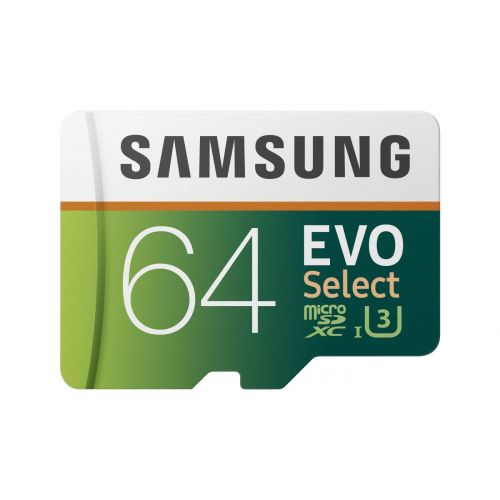 삼성 [아마존 핫딜]  [아마존핫딜]Samsung EVO Select microSDXC 64 GB Speicherkarte bis zu 100 MB/s, UHS-I U3 (inkl. SD Adapter)