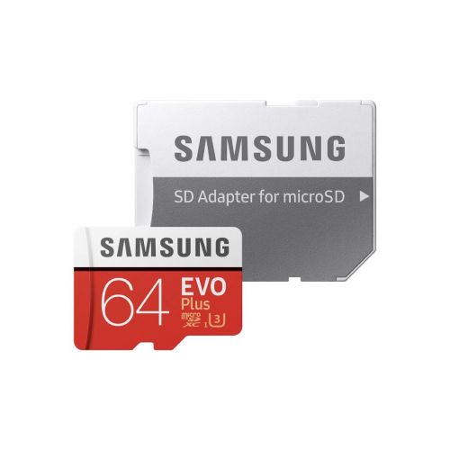 삼성 [아마존 핫딜]  [아마존핫딜]Samsung EVO Plus microSDHC 64 GB Speicherkarte bis zu 100 MB/s, UHS-I U3 (inkl. SD Adapter)