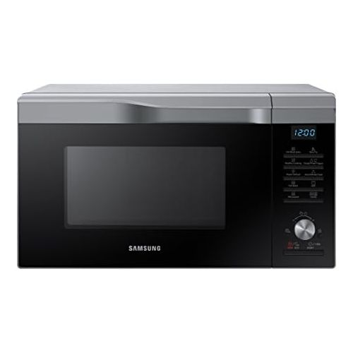 삼성 Samsung Mc28M6055Cs/EcMikrowellenherd mit Grill, 28l, innen aus Keramik, EasyView-Fenster und Backofen -Funktion bis 200°C, 2100W, Grau