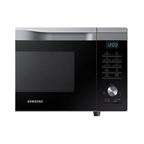 삼성 Samsung Mc28M6055Cs/EcMikrowellenherd mit Grill, 28l, innen aus Keramik, EasyView-Fenster und Backofen -Funktion bis 200°C, 2100W, Grau