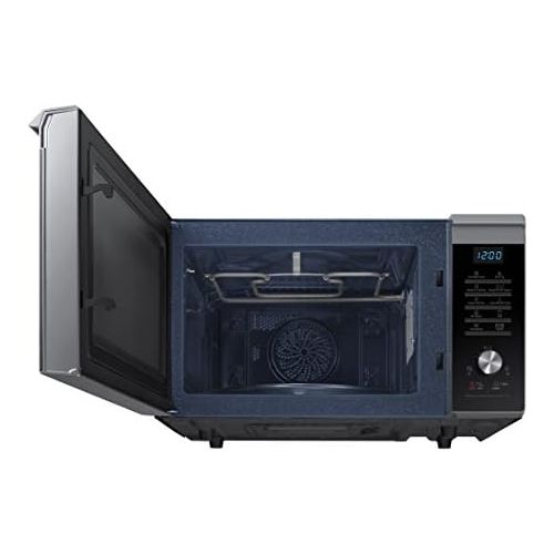 삼성 Samsung Mc28M6055Cs/EcMikrowellenherd mit Grill, 28l, innen aus Keramik, EasyView-Fenster und Backofen -Funktion bis 200°C, 2100W, Grau