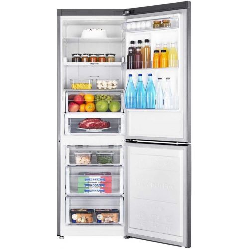 삼성 Samsung RB31HER2CSA/EF Kuehl-Gefrier-Kombination / 206 L Kuehlen / 98 L Gefrieren / No Frost / Power Freeze Funktion / Edelstahl Look