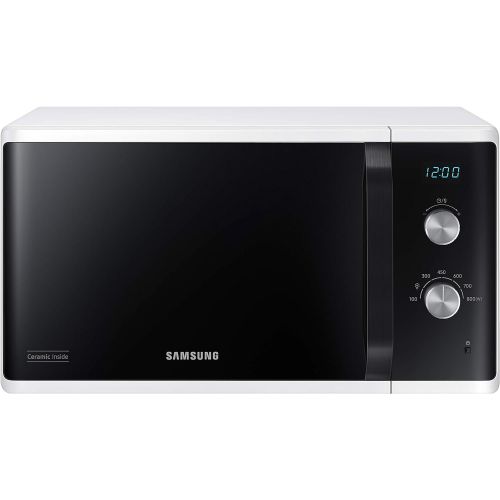 삼성 Samsung MW3500 MS23K3614AW/EG Mikrowelle/ 800 W/ 23 L Garraum/ 48, 9 cm breite/Kratzfester Keramik-Emaille-Innenraum/ 6 Leistungsstufen/Weiss