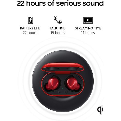 삼성 Samsung Galaxy Buds Plus, True Wireless Earbuds (Wireless Charging Case Included), Red ? US Version