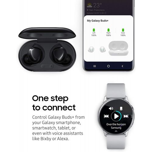 삼성 Samsung Galaxy Buds Plus, True Wireless Earbuds Bluetooth 5.0 (Wireless Charging Case Included), Black ? US Version