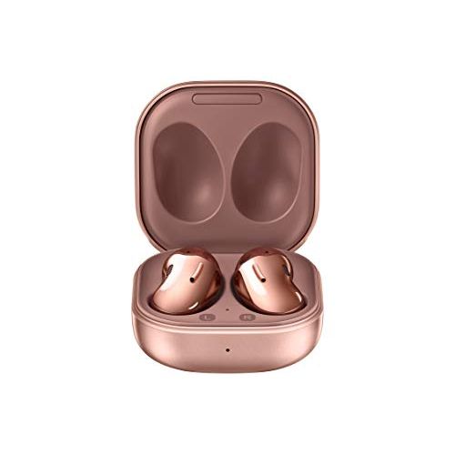 삼성 SAMSUNG Galaxy Buds Live True Wireless Earbuds US Version Active Noise Cancelling Wireless Charging Case Included, Mystic Bronze