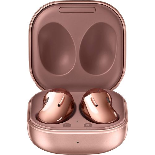 삼성 SAMSUNG Galaxy Buds Live True Wireless Earbuds US Version Active Noise Cancelling Wireless Charging Case Included, Mystic Bronze