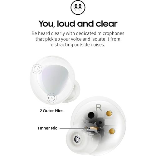 삼성 Samsung Galaxy Buds Plus, True Wireless Earbuds (Wireless Charging Case Included), White ? US Version