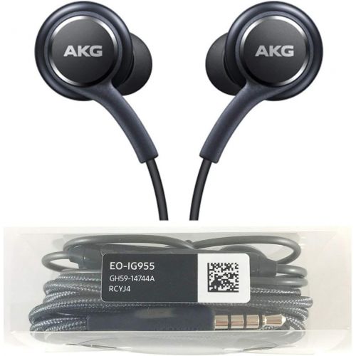 삼성 OEM Stereo Headphones w/Microphone for Samsung Galaxy S8 S9 S8 Plus S9 Plus Note 8 - Designed by AKG - 100% Original