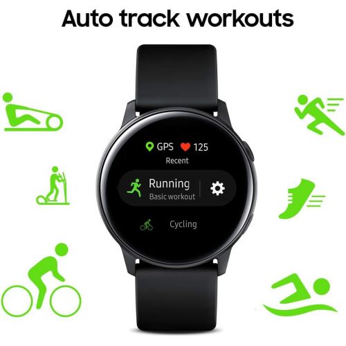 삼성 Samsung Electronics Samsung Galaxy Watch Active (40mm, GPS, Bluetooth) Smart Watch with Fitness Tracking, and Sleep Analysis - Green - (US Version)