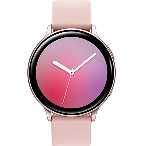 삼성 Samsung Galaxy Watch Active2 (Silicon Strap + Aluminum Bezel) Bluetooth - International (Pink Gold, R820-44mm)