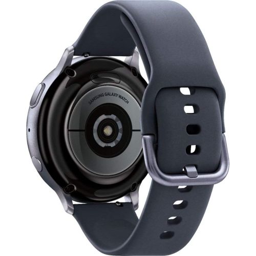 삼성 Samsung Galaxy Watch Active2 (Silicon Strap + Aluminum Bezel) Bluetooth - International (Aqua Black, R820-44mm)