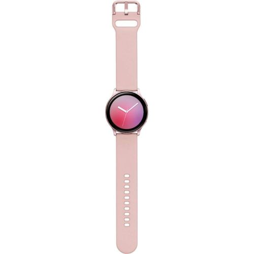 삼성 Visit the SAMSUNG Store Samsung Galaxy Watch Active2 (Silicon Strap + Aluminum Bezel) Bluetooth - International (Pink Gold, R830-40mm)