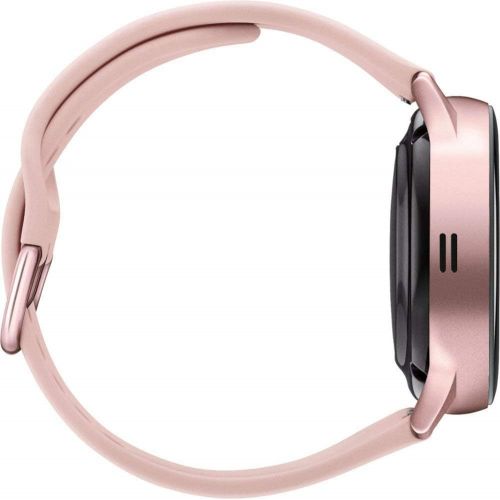 삼성 Visit the SAMSUNG Store Samsung Galaxy Watch Active2 (Silicon Strap + Aluminum Bezel) Bluetooth - International (Pink Gold, R830-40mm)