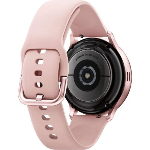삼성 Visit the SAMSUNG Store Samsung Galaxy Watch Active2 (Silicon Strap + Aluminum Bezel) Bluetooth - International (Pink Gold, R830-40mm)
