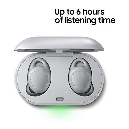 삼성 Samsung Gear IconX (2018 Edition) Bluetooth Cord-free Fitness Earbuds, w/ On-board 4Gb MP3 Player (US Version with Warranty) - Gray - SM-R140NZAAXAR