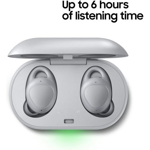 삼성 Samsung Gear IconX (2018 Edition) Bluetooth Cord-free Fitness Earbuds, w/ On-board 4Gb MP3 Player (US Version with Warranty) - Gray - SM-R140NZAAXAR