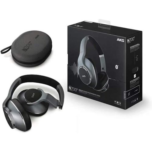 삼성 Samsung AKG N700NC Over-Ear Foldable Wireless Headphones, Active Noise Cancelling Headphones - Silver (US Version)