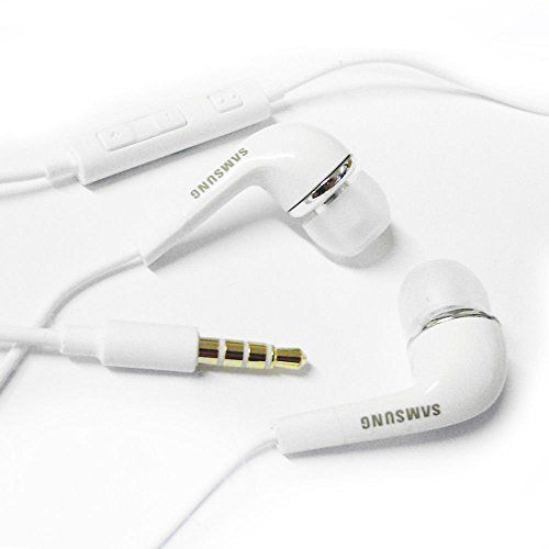 삼성 Samsung EHS64AVFWE 3.5mm EHS64 Stereo Headset with Remote and Mic - Original OEM - Non-Retail Packaging - White