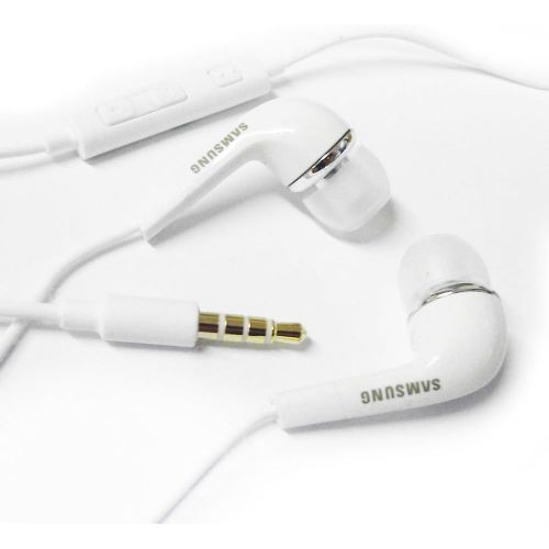 삼성 Samsung EHS64AVFWE 3.5mm EHS64 Stereo Headset with Remote and Mic - Original OEM - Non-Retail Packaging - White