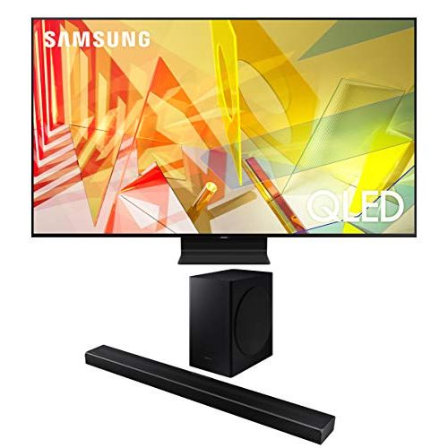 삼성 Samsung QN75Q90TA 4K Ultra High Definition Quantum QLED Smart TV with a Samsung HW-Q60T Wireless 5.1 Channel Soundbar and Bluetooth Subwoofer (2020)