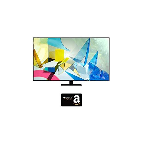 삼성 SAMSUNG 75-inch Class QLED Q80T Series - 4K UHD Direct Full Array 12X Quantum HDR 12X Smart TV with Alexa Built-in (QN75Q80TAFXZA, 2020 Model)